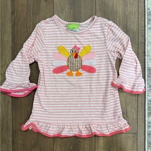 Girls Thanksgiving Top Size 6T Appliqué Southern Classic Children’s